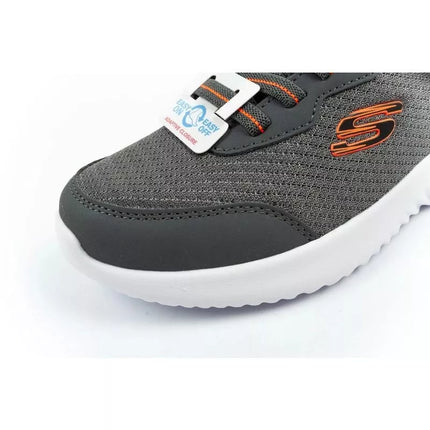 Skechers Bounder vaikiški sportiniai batukai su lipukais, lengvi, madingi pilki