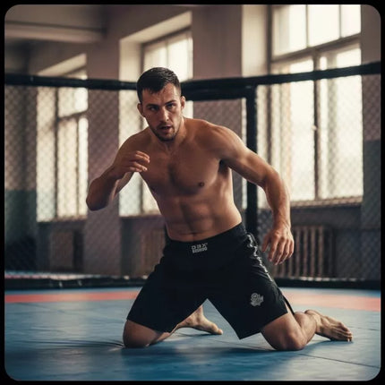 Juodi DBX Bushido MMA šortai