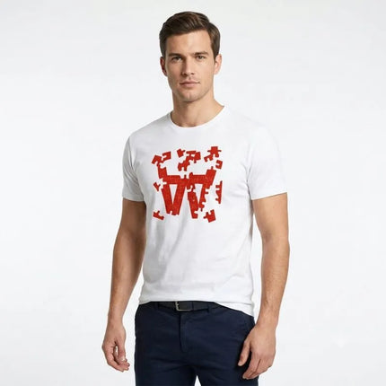 Wood Wood Ace Puzzle T-shirt White - 10295703-2222-1