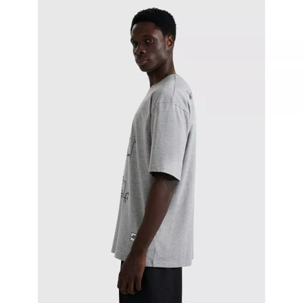 Men's oversize printed T-shirt 4F 4FRAW25TTSHM3257-27M