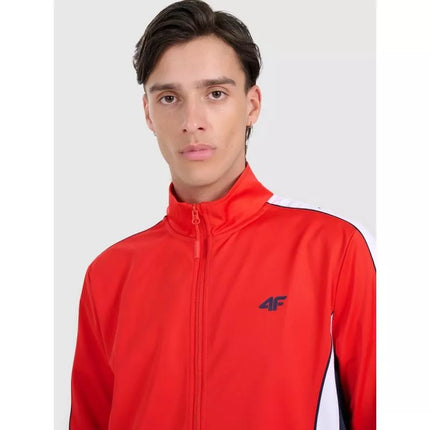 Men's zip-up sweatshirt without hood 4F 4FRAW25TSWSM2459-62S