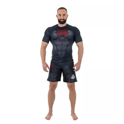 The "Snake" compression Rashguard shirt is made of DBX MORE DRY M material.
