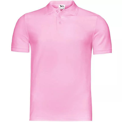 Malfini Pique Polo Jr MLI-22230 rožinis polo marškinėlis