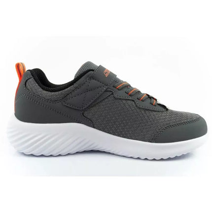 Skechers Bounder vaikiški sportiniai batukai su lipukais, lengvi, madingi pilki