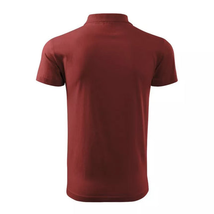 Malfini Single J. M MLI-20213 bordo spalvos polo marškinėliai