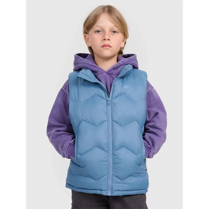 Boy's down vest with synthetic filling 4F 4FJRAW25TVJAM325-32S