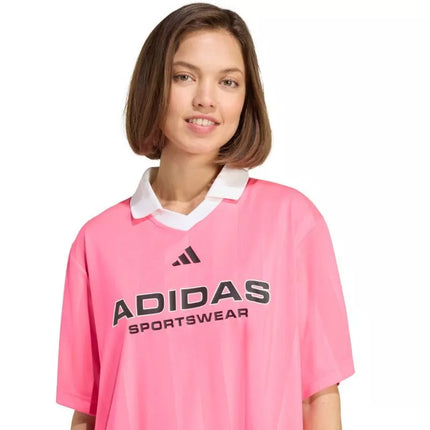 Adidas Tiro Q4 women's t-shirt pink JN2747