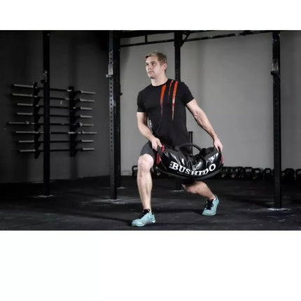 SMĖLIO MAIŠAS BUSHIDO, SMĖLIO KREPŠYS, KRYŽMINĖMS TRENIRUOTĖMS, FITNESAS 35 KG