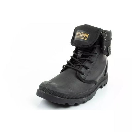 Palladium Women's Baggy Coated High Top Sneakers Fashionable Black