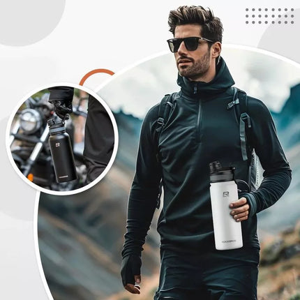 Rockbros 35210029005 terminė dviračio gertuvė gėrimams 550 ml - balta