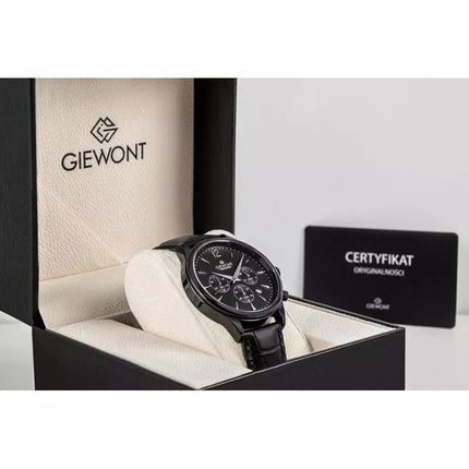 Giewont Chronograph Sapphire Black Men's Watch GW6310-A1