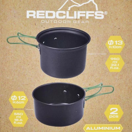 REDCLIFFS TOURIST SET OF 2 POTS