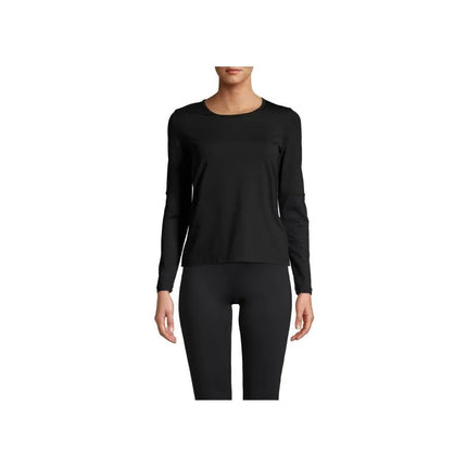 CASALL Essential Mesh Detail Long Sleeve T-shirt black