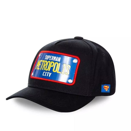 Capslab Superman Metropolis City DC Black Baseball Cap - FG/DC2/1/CAS/SUP1