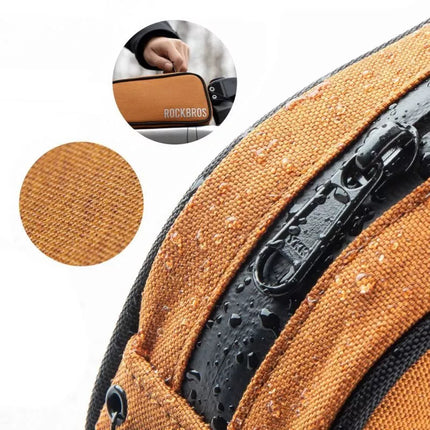 Rockbros 30120045004 ROAD TO SKY bicycle bag for the top frame tube, waterproof, 0.7L - orange