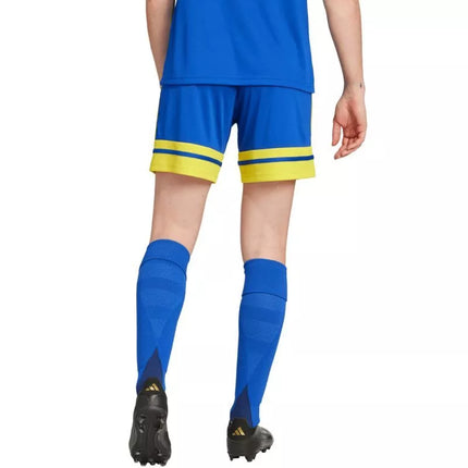 adidas Squadra 25 women's shorts blue and yellow JN5408