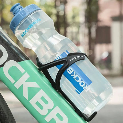 Rockbros 750 ml Bicycle Bottle - Transparent with Blue Mouthpiece