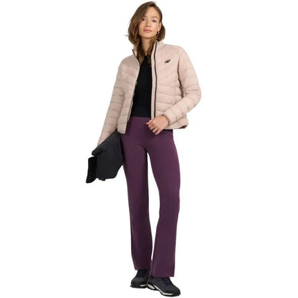 Women's jacket 4F F0855 beige 4FWSS26TDJAF0855 83S