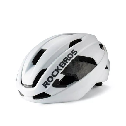 Rockbros LK-15 anglies pluošto dviračio šalmas 58-62 cm - Baltas