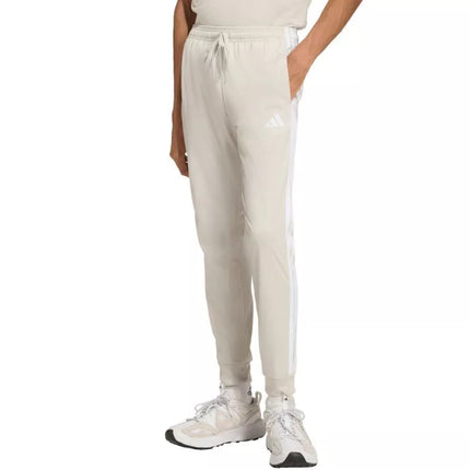 Men's adidas 3-Stripes Tricot Regular Tapered Pants Beige JY7721
