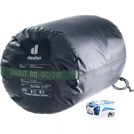 Deuter Orbit SQ +6C/43F gebenės/tamsus sintetinio pluošto miegmaišis