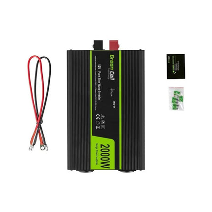 GREEN CELL INVERTER INV11 12V-230V 2000W/4000W PURE SINE WAVE