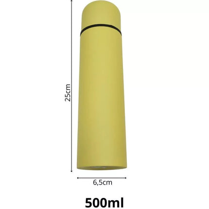 EXCELLENT HOUSEWARE 500ml kelioninis termosas, geltonas