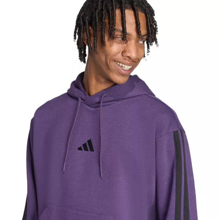 Vyriškas adidas Essentials 3-Stripes Polarinis Džemperis Violetinė JX0740