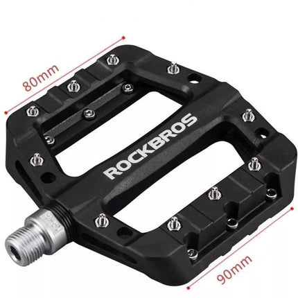 Juodi platforminiai dviračio pedalai Rockbros