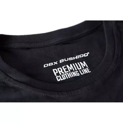Premium medvilniniai marškinėliai su DBX Bushido logotipu