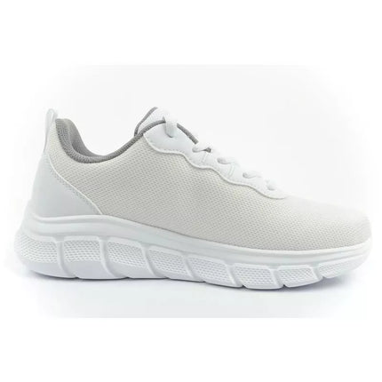Skechers Bobs B Flex vyriški sportbačiai, madingi balti