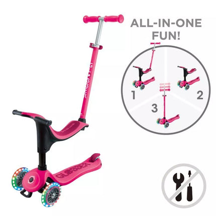 Paspirtukas su sėdyne GO•UP SPORTY LIGHTS (452-610-4 S)