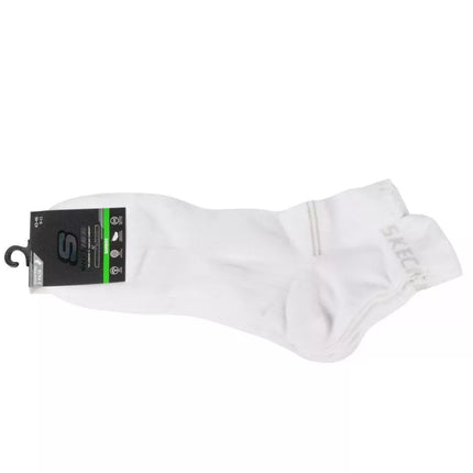 Skechers 3 poros Bambuko tinklelio trumpos kojinės SK42056-1006 Baltos 43-46