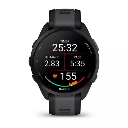 Garmin Forerunner 165 Music Laikrodis, Juodos ir pilkos spalvos