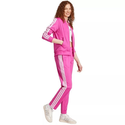 Moteriškas Adidas Essentials sportinis kostiumas su 3 juostelėmis, rožinis JD5436