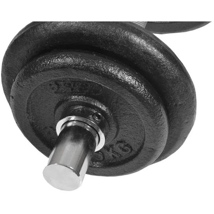10 kg ketinis hantelis, skersmuo 30 mm, BEST SPORTING