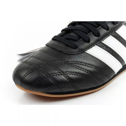 Adidas women's sports shoes Taekwondo Lace black fashionable leather