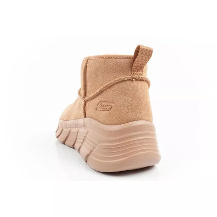 Skechers moteriški žieminiai odiniai aulinukai su pašiltinimu, rudi