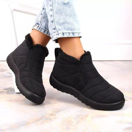 Naujienos W EVE438A Vandeniui atsparūs įsispiriami sniego batai, juodi