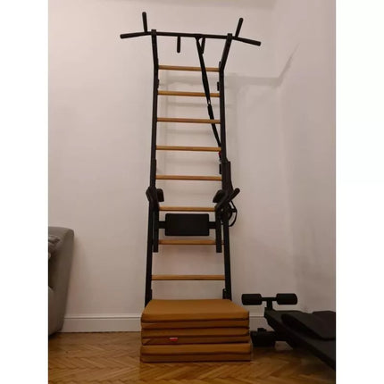 Sulankstomas gimnastikos čiužinys, rudas, 180 cm, BENCHK