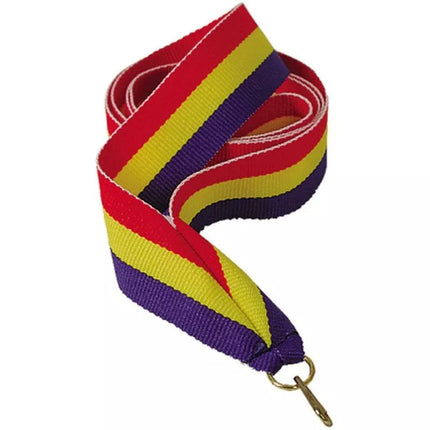 Ribbon 22 mm - red, yellow, and blue