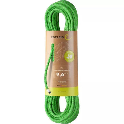 Tommy Caldwell eko sausa dt virvė 9.6mm 60m - neoninė žalia EDELRID
