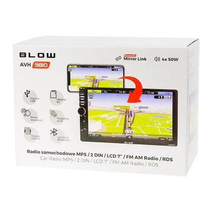 BLOW RADIO AVH-9810 2DIN 7"