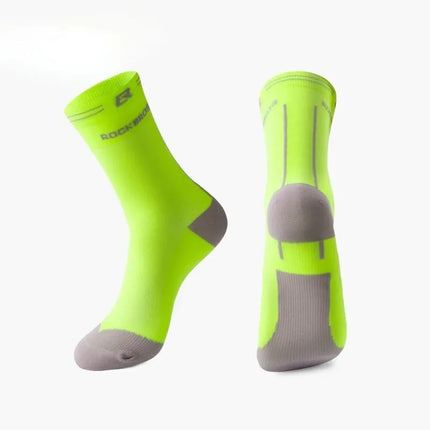 Rockbros sports socks fluor-gray L