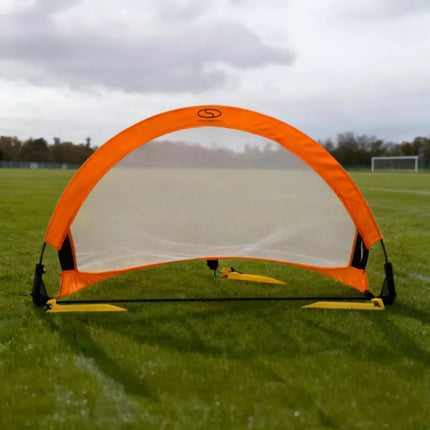 Sulenkiami futbolo treniruočių vartai - oranžiniai (S) 76x45x45 cm