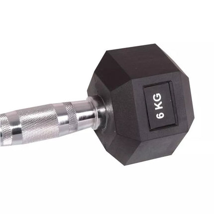 HEX Guminis hantelis 6 KG ENERO FIT