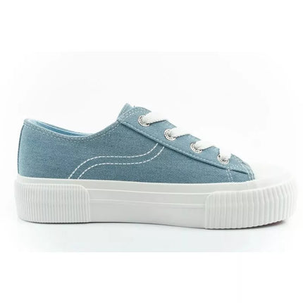 Lee women's sports shoes Isla sneakers blue platform