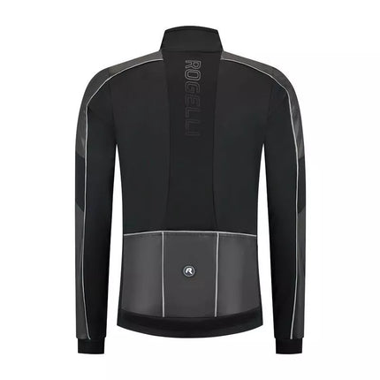 Rogelli ESSENTIAL HIVIS winter jacket black M
