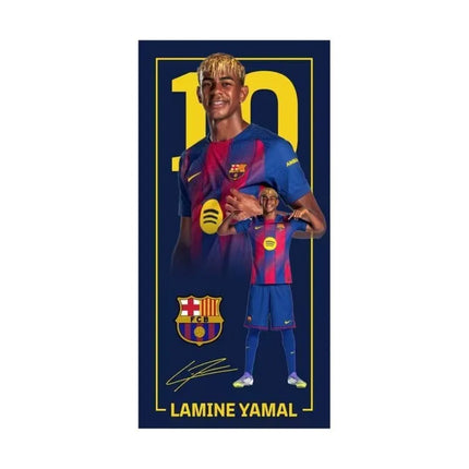 FC Barcelona paplūdimio rankšluostis Yamal iš mikropluošto 70x140 124609