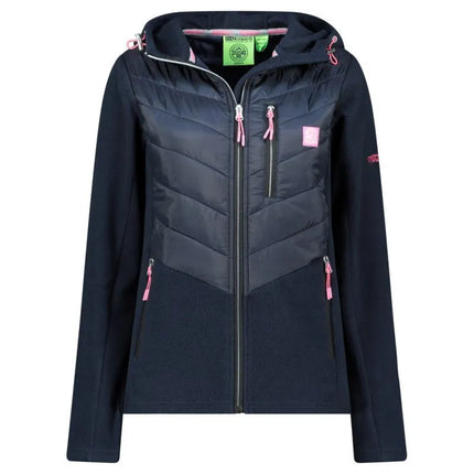 Geographical Norway Tulka Navy Db Lady 0124 tamsiai mėlynas moteriškas flisinis džemperis (WZ6442F/GN-Navy)